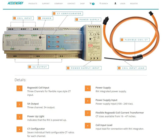 Accuenergy Rogowski Integrator Kit 16/24/36/47