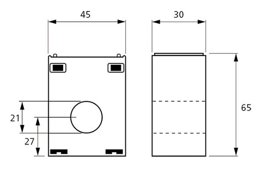 CT132 Single Phase Solid Core Current Transformer (40-300A) 5A Secondary Output