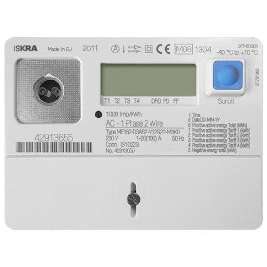 Iskra ME162 Single Phase Economy 7 Meter