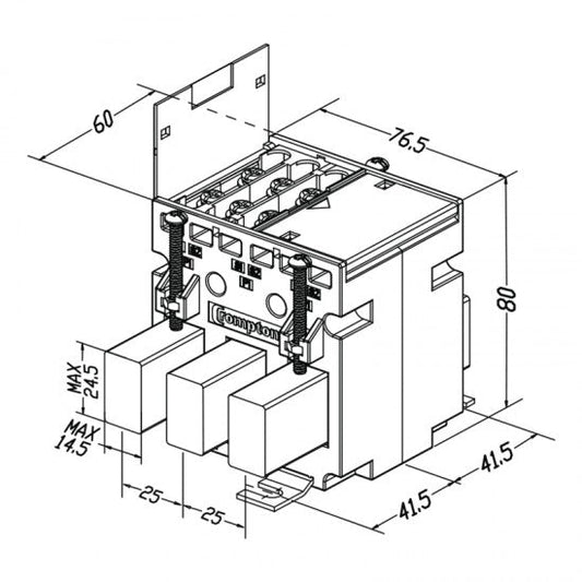 M3N1-25 Three Phase Solid Core Current Transformer (60-160A)/5A