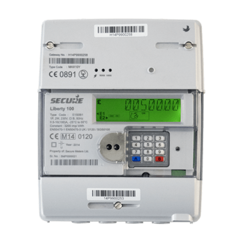Secure Liberty 100 Single Phase Online prepayment Meter (With Meterpay)