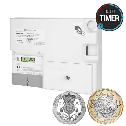 JSG Metering EmLite Prepayment Timer Coin Meter For Washing Machines