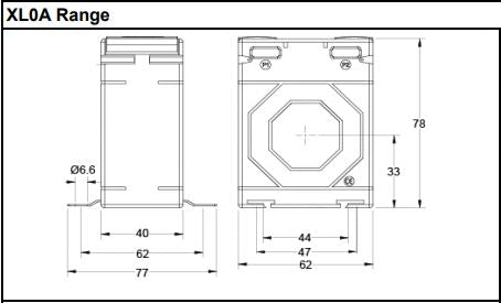 XL0B Tape Wound CT 1-60A Primary Input/ 5A Secondary Output