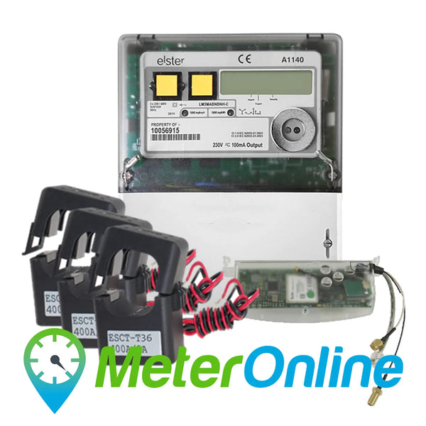 Bundle: Elster A1140 Current Transformer Operated Meter (MeterOnline Ready)