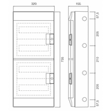 ABB 48 Module Wall Mounted  Din Rail Consumer Unit