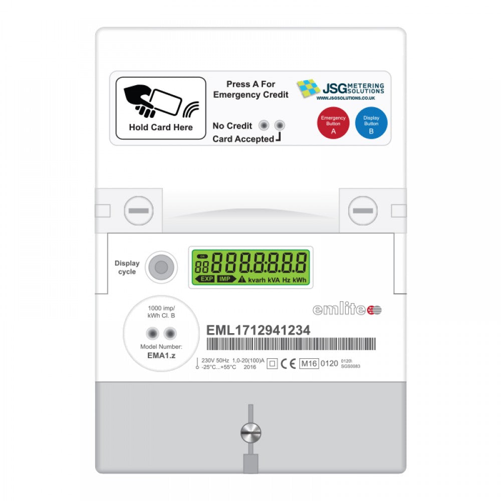 JSG Metering EmLite MP23 RFID Prepayment Card Meter ( Caravan Park Meter) 