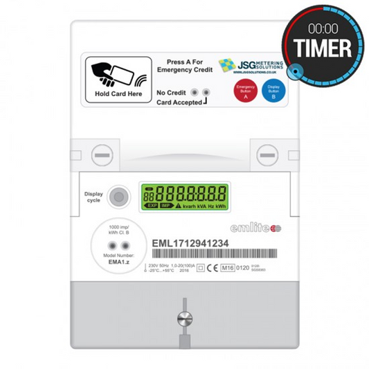 EmLite MP23 RFID Prepay Timer Card Meter