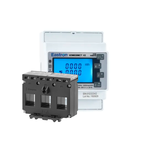 Bundle: SDM630MCT-MOD-MID & Three Phase Current Transformer Block