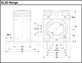 XL3D Single phase CT 100-800A Primary Input/ 5A Secondary Output