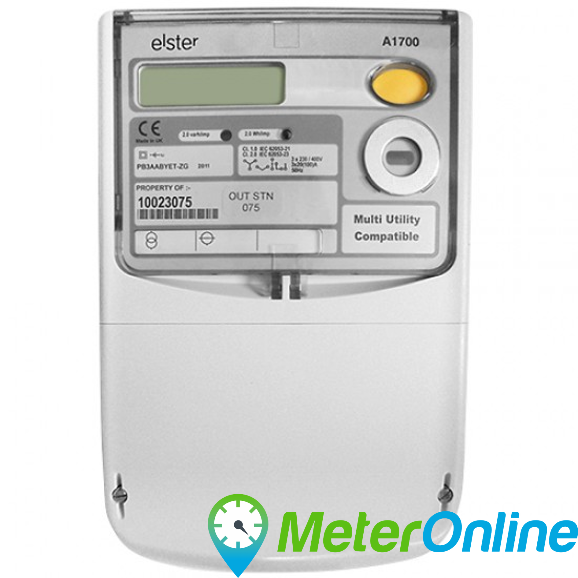 JSG Metering Solutions Elster A1700 Three Phase Wall Mounted Direct Connected Meter 