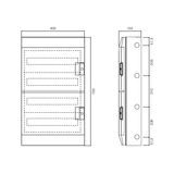 ABB 72 Module Wall Mounted Din Rail Consumer Unit
